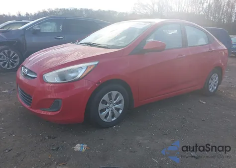 2016 Hyundai Accent Se z USA, uszkodzony, nr VIN KMHCT4AE2GU043730